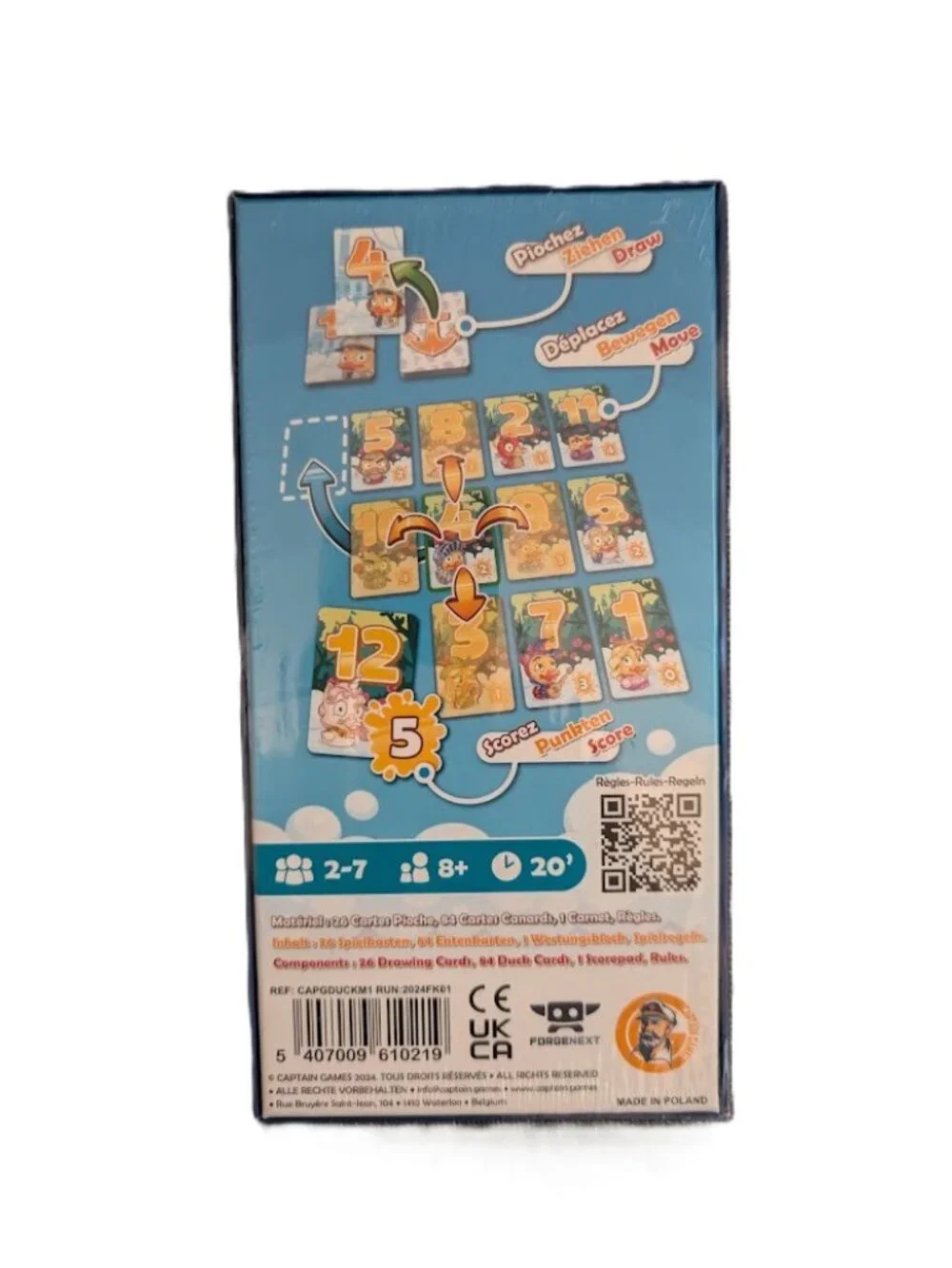 Duck & Cover Party Card Game Asmodee 2-7 Players Ages 7+ 30 Min